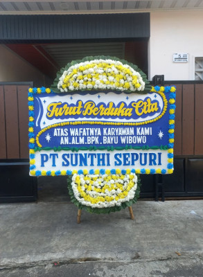 Papan Bunga Duka di Nanggerang